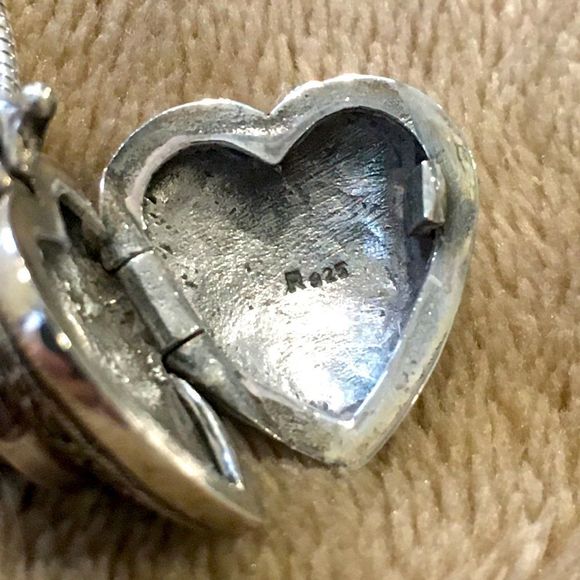 JUDITH JACK Sterling Silver Black Onyx and Marcasite Heart Locket Necklace - Picture 4 of 9